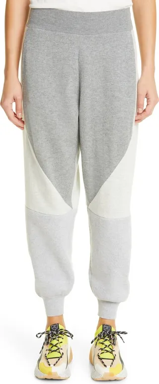 Colorblock Wool & Cashmere Joggers