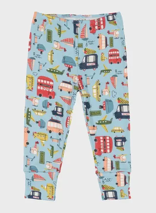 Infant Vehicles Print Sweatpants 