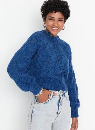 Openwork Knitted Sweater