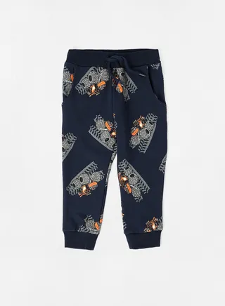 Kids All-Over Print Sweatpants Navy 