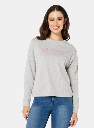 Graphic Sweatshirt Grey 