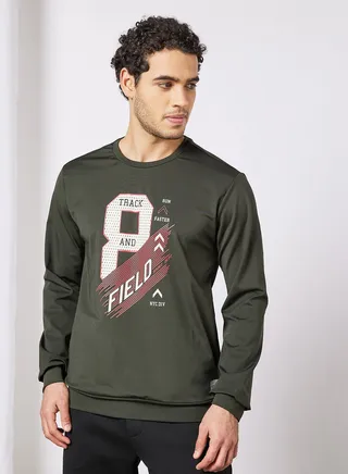 Active Wear SweatShirt Uniform Green 