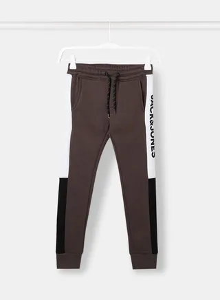 Boys Contrast Panel Sweatpants 