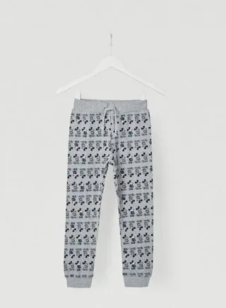 Kids Mickey Mouse Sweatpants Grey/Black 
