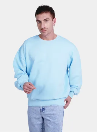 Basic Light Blue Sweatshirt 