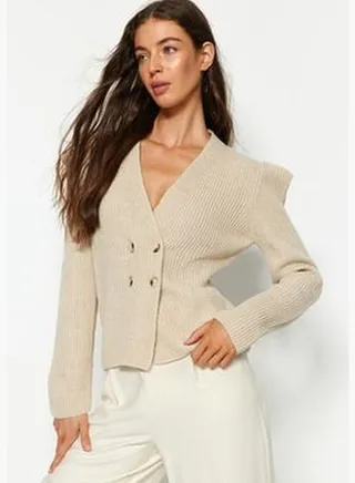 Stone Jacket Look, Knitwear Cardigan TWOAW24HI00194