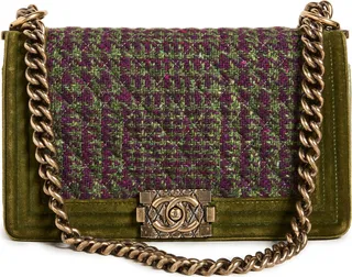 What Goes Around Comes Around Chanel Multi Tweed Boy Medium
