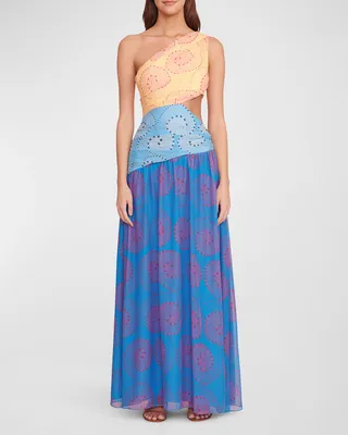 Ashlyn One-Shoulder Cutout Maxi Dress