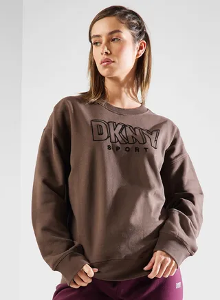 Crew Neck Knitted Sweatshirt