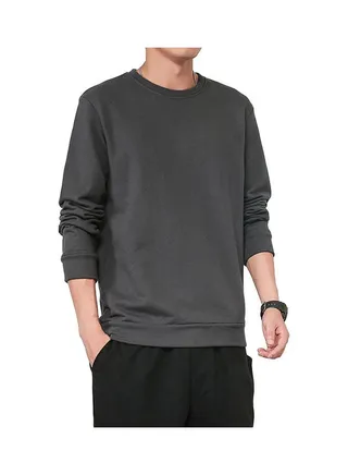 Spring Autumn Sweatshirt Dark Grey 
