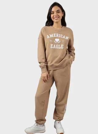 Graphic Crew Neck Sweatshirt 