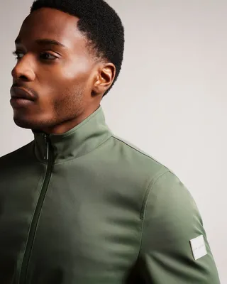Nylon Bomber Jacket in Khaki