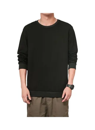 Spring Autumn Sweatshirt Black 