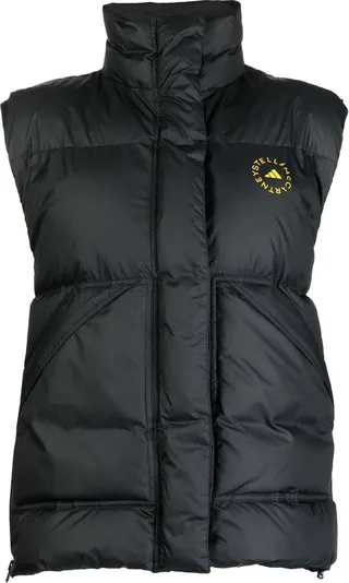 Logo-Print Padded Gilet