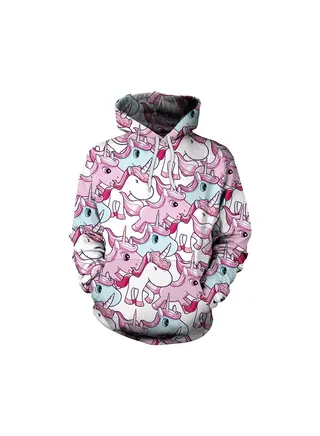 Squality Long Sleeved Hoodie Men/Women Multicolour 