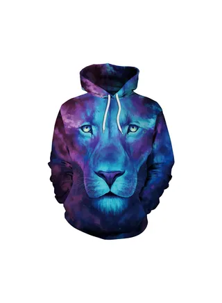 Squality 3D Printing Long Sleeved Hoodie Men/Women Multicolour 