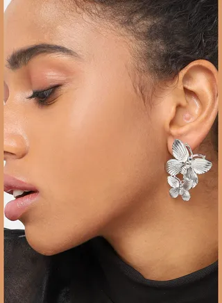 Gold Plated Party Designer Stud For Women