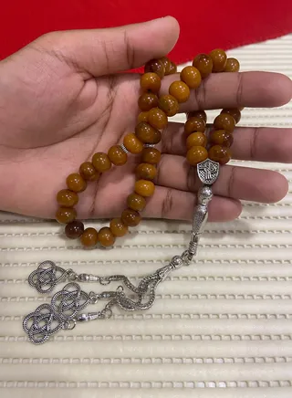 Turkish Faturan Praywr Beads For Men 45 Beads Size 10.6mm x 8mm 