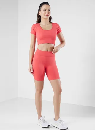 High Waist Contour Seamless Shorts