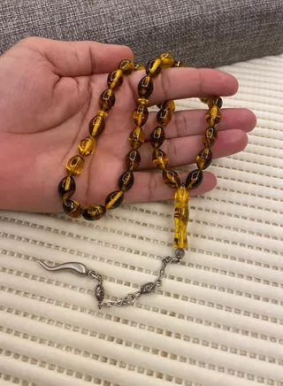 Faturan Prayer Beads For Men 33 Beads Size 8.8mm x 12.8mm 