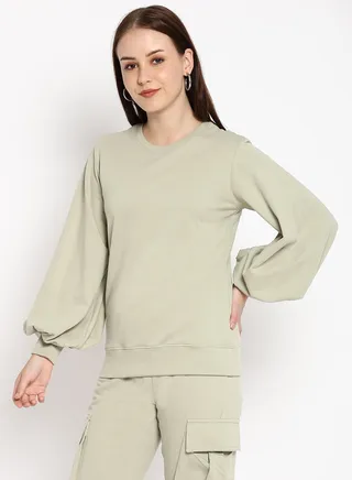 Oversized Sweatshirt Green 