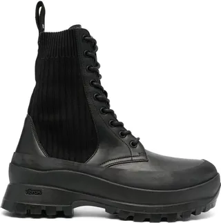 Trace lace-up combat boots