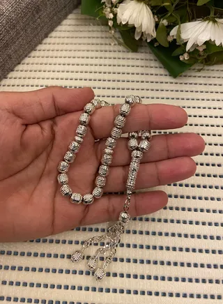 ‏Metal Prayer Beads For Men 33 Beads 