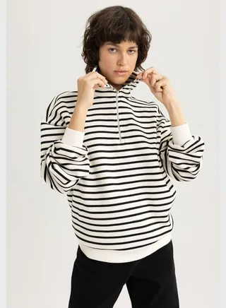 Stripe Detail Sweatshirt 