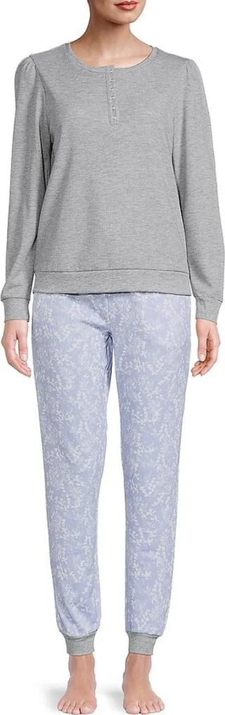 2-Piece Henley & Joggers PJ Set