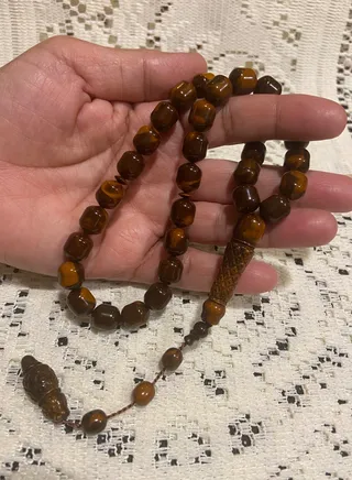 Faturan Prayer Beads For Men 33 Beads Size 10mm x 11.5mm 