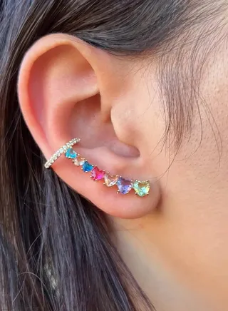 Solid color stainless steel earring 