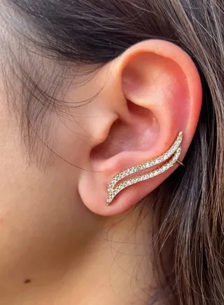 Solid color stainless steel earring 