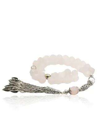 Transparent prayer beads  with a superior design as the smooth beads allow you to slide between your fingers with ease. 