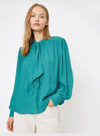 Neck Detailed Blouse