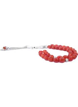 Rosary, prayer bead made of natural brown onyx 