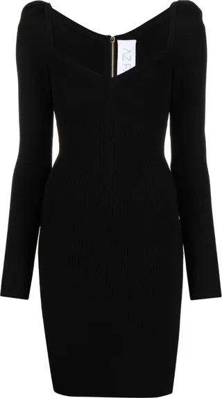 MyBody puff-shoulder dress