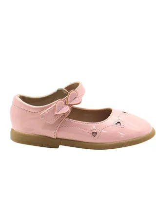 Girls and Kids School Shoes | Soft Bottom, Hook and Loop, Flats & Lightweight for Little Kid | Casual Baby Girl Shoes for Party, School Uniform, Black Dress & Wedding Dress 