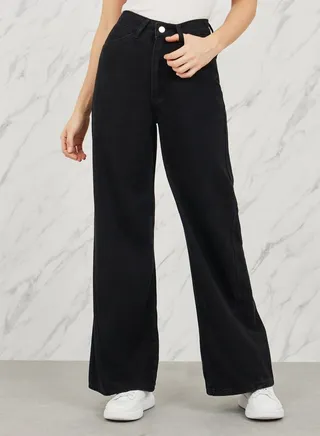 High Rise Wide Leg Jeans