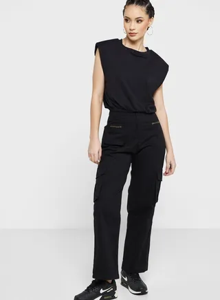 Zip Pocket Detail Jeans 