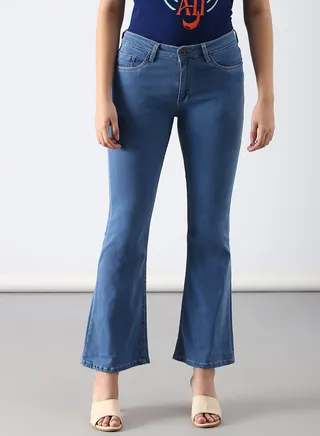 Casual Slim Fit Jeans Light Blue 