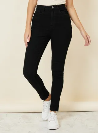High Rise Skinny Fit Ankle Length Jeans 