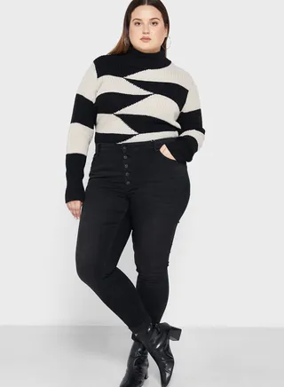 High Waist Skinny Jeans 