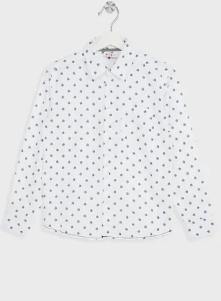 Boys All Over Printed Shirt With Pocket
