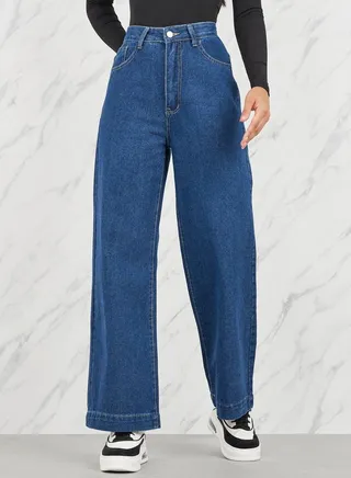 High Rise Loose Fit Jeans