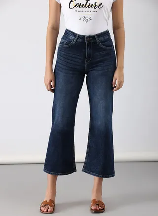 Casual Slim Fit Jeans Dark Blue 