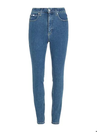 Women's High Rise Skinny Jeans, Blue 