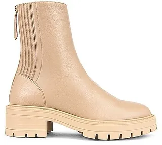Aquazzura Saint Honore Combat Boot in Beige