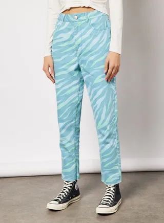 All-Over Print Jeans