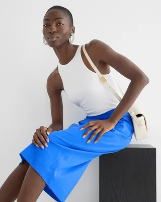 Tall No. 3 Pencil skirt in bi-stretch cotton blend