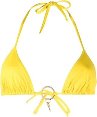 Logo-Charm Bikini Top
